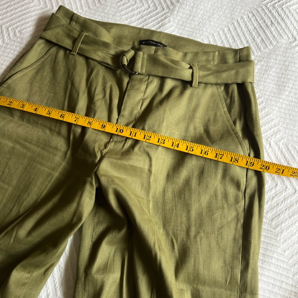 Olive Green Women's Wide-Leg Pants - Picture 7 of 10